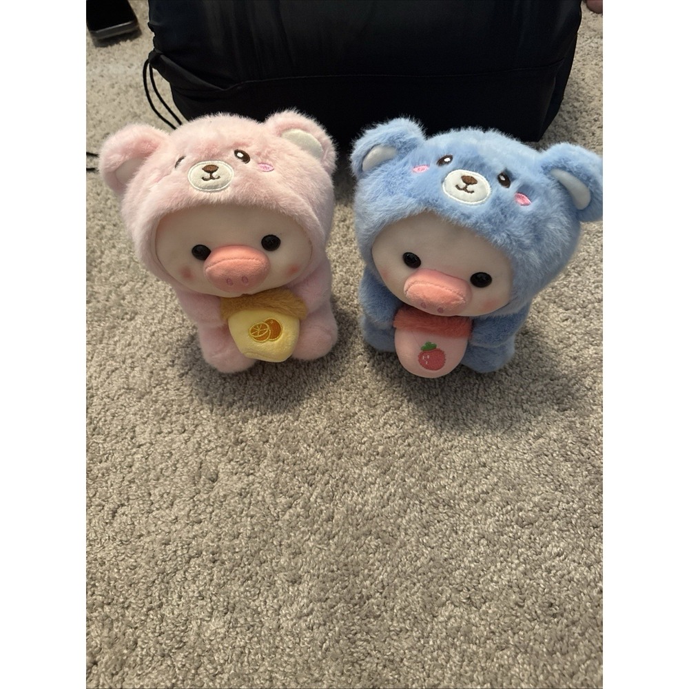Cosplay Teddy Pig Boba Plush Set KAWAII 8"
